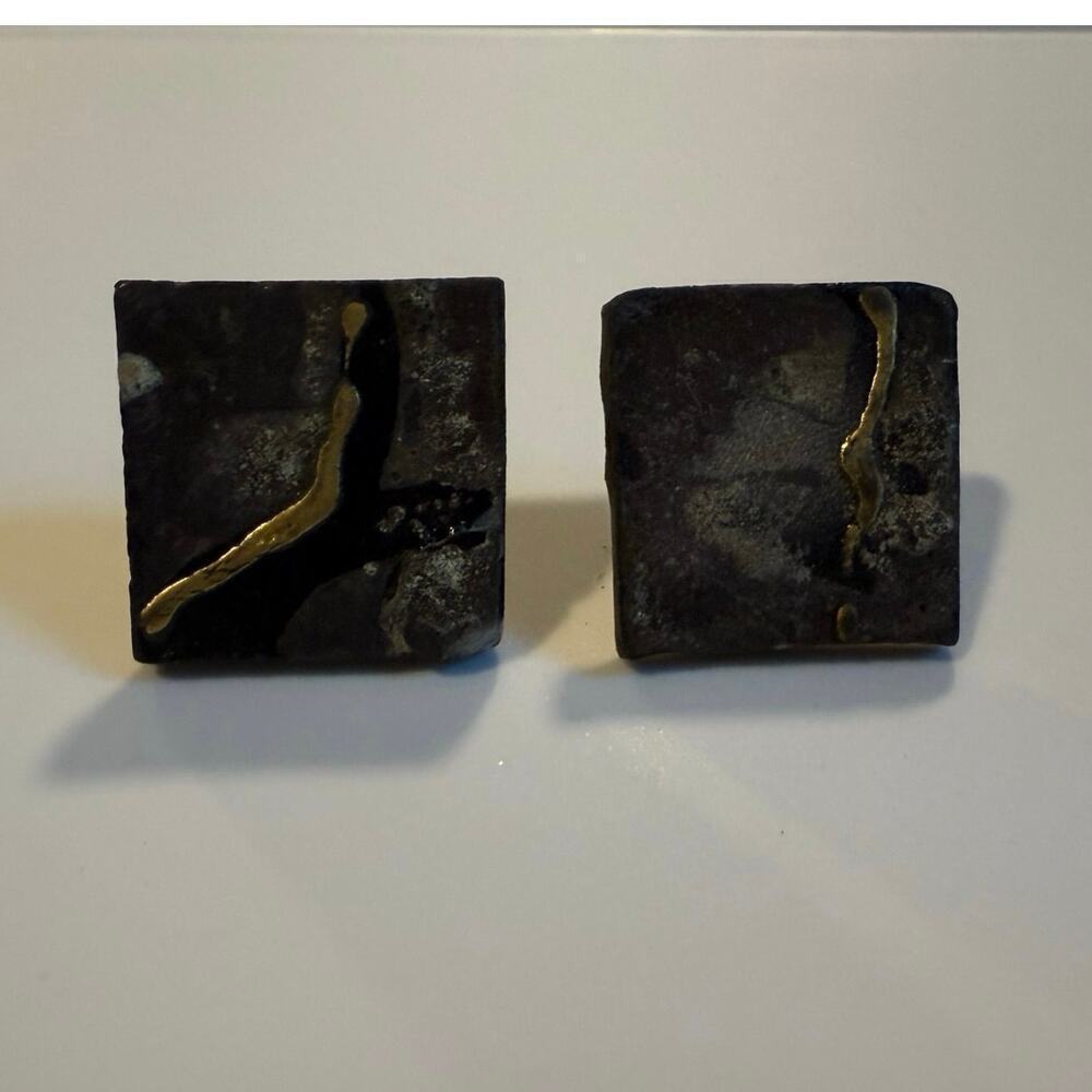 Unique Stone Clip-On Earrings